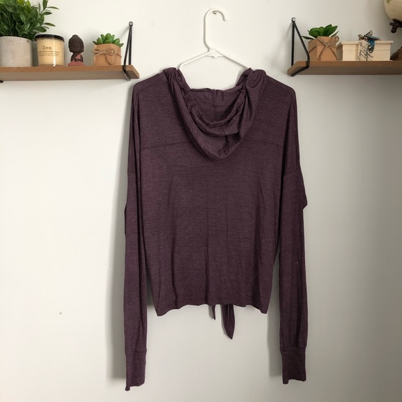 Purple Hoodie With Front Knot - Picture 4 of 5